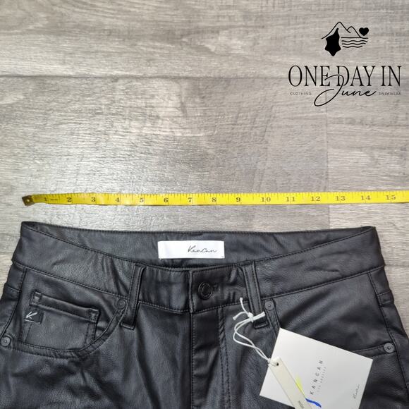 KanCan Juniors High Rise Super Skinny Faux Leather Jeans Size 9 - Picture 3 of 6